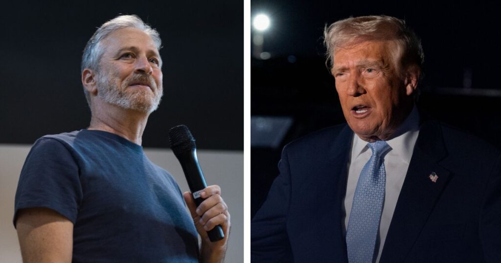 Jon Stewart’s ‘Hitler’ swipe on Donald Trump turns meme gold on the internet