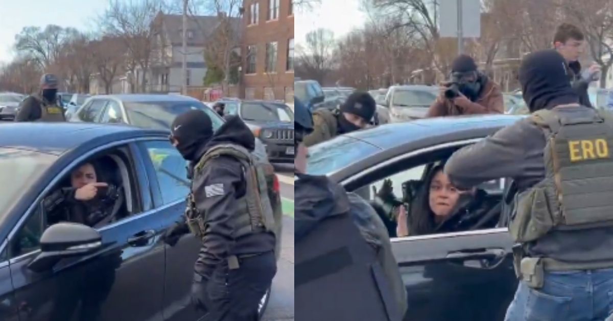 Disabled woman dragged from car by ICE agents in Minneapolis as residents demand intervention. (@noturtlesoup17|X.com).