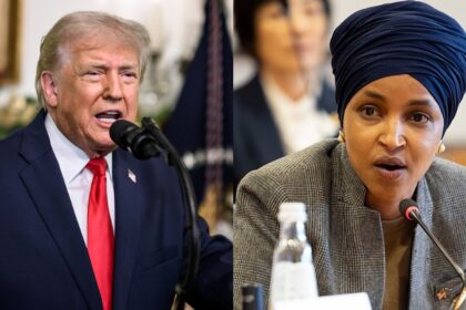 Donald Trump and Ilhan Omar