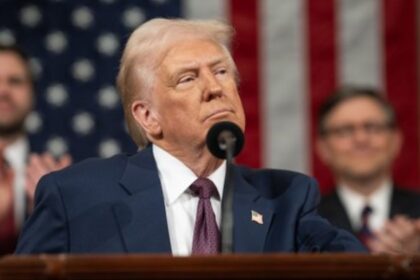 Donald Trump addressing the crowd at an event where he promises Americans of a great future. (@POTUS|X.com).