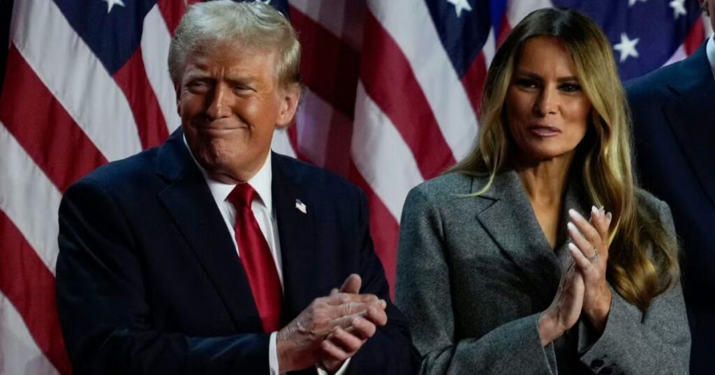 Donald Trump and Melania Trump at her documentary premier at the Kennedy Center
