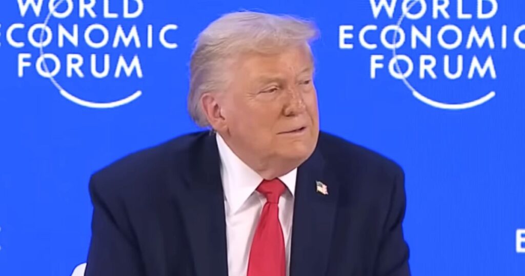 Donald Trump at the World Economic Forum in Davos amid renewed scrutiny over his health and approval ratings