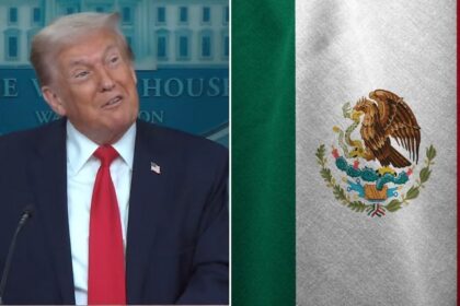 Donald Trump jokes about renaming the Gulf of Mexico to something even more ridiculous.