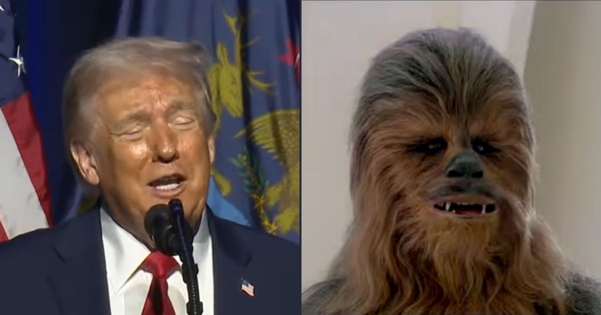 Donald Trump's Chewbacca moan goes viral on the internet.