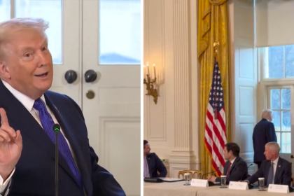 Donald Trump pictured at the White House.