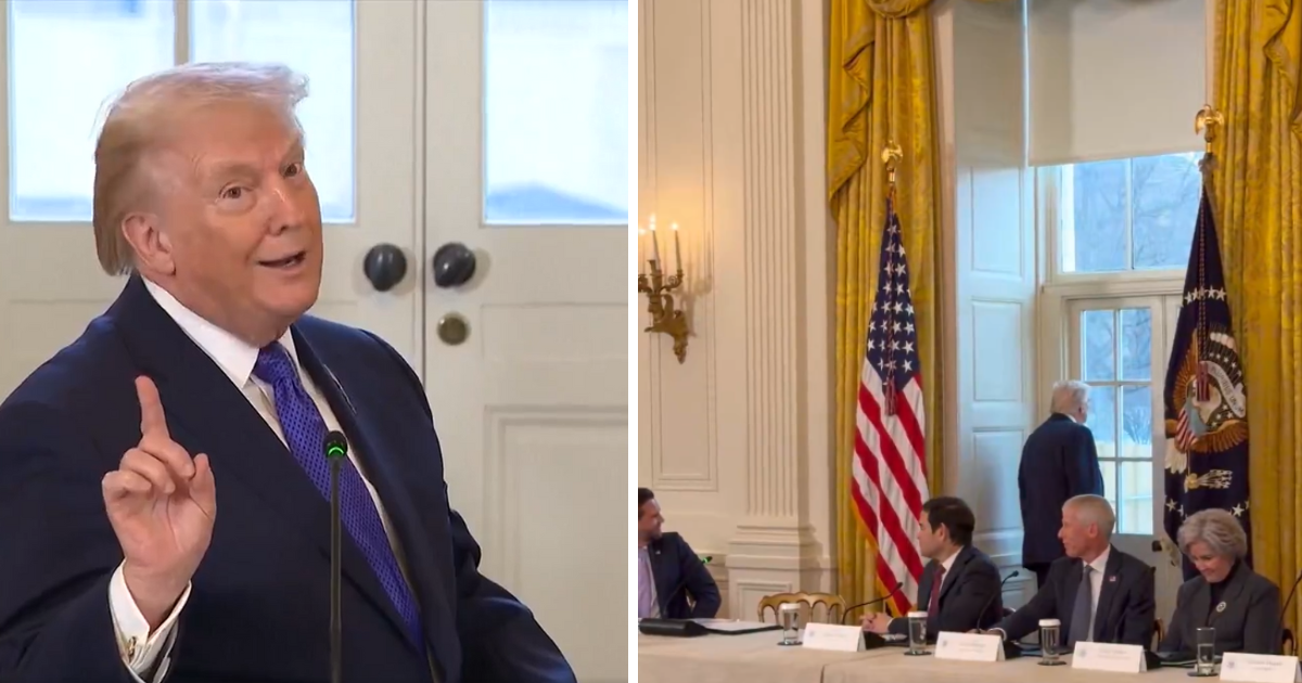 Donald Trump pictured at the White House.