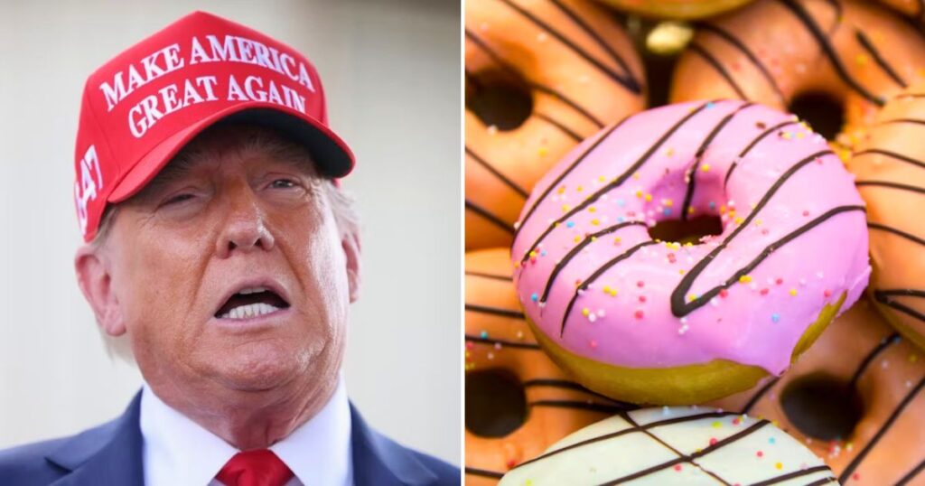 Donald Trump's Venezuela victory lap somehow included donuts