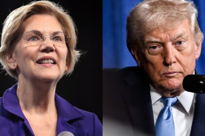 Elizabeth Warren and Donald Trump