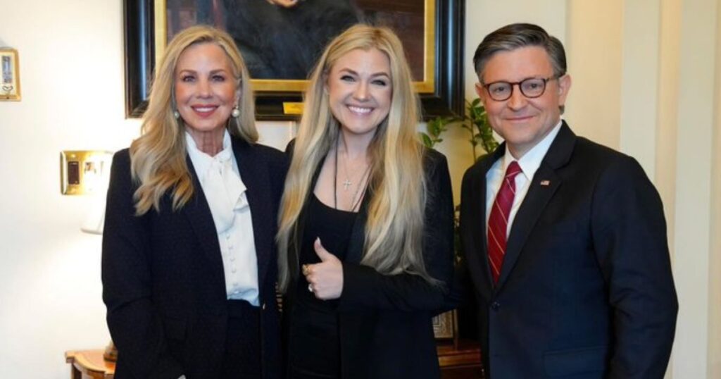 Erika Kirk, Mike Johnson