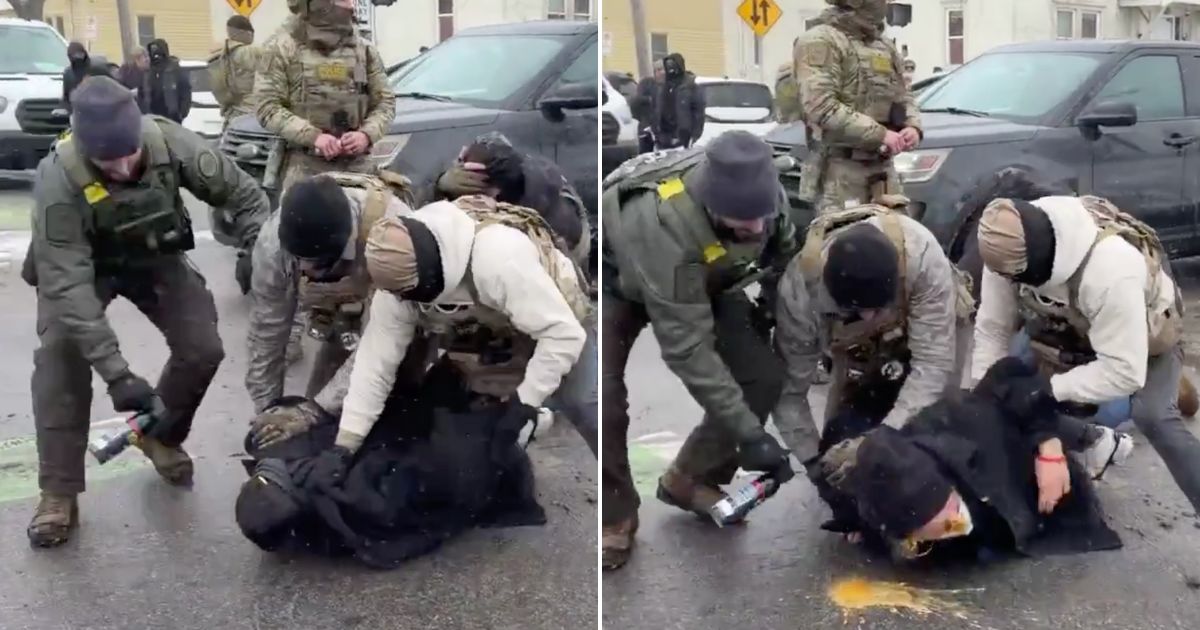 “This Is Assault” — Chilling Video Shows Federal Agents Spraying Chemical Irritant Directly Into Man’s Face