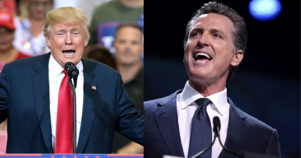 Gavin Newsom posted another Donald Trump meme.