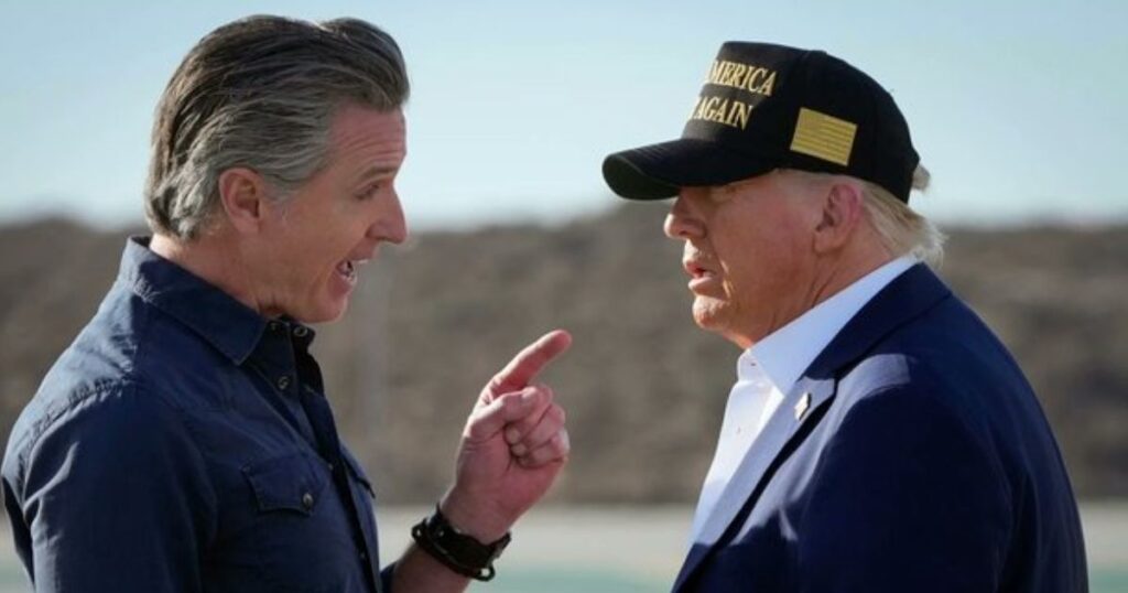 Gavin Newsom is concerned about Trump after his strange comments on fatal Minneapolis killings. (@DougWahl1- via X.com).