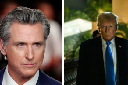 Gavin Newsom just took a swipe at Donald Trump.