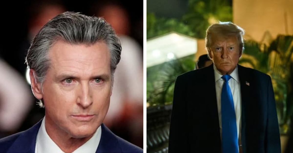 Gavin Newsom just took a swipe at Donald Trump.