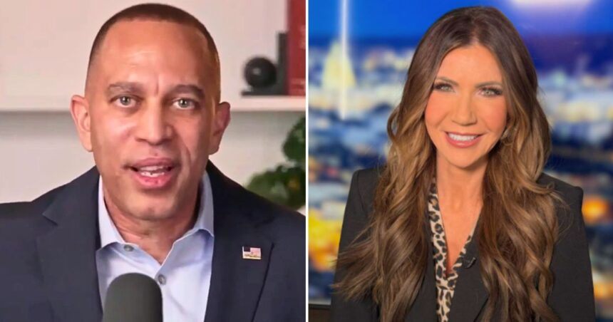 Hakeem Jeffries criticized Kristi Noem over DHS accountability and ICE oversight