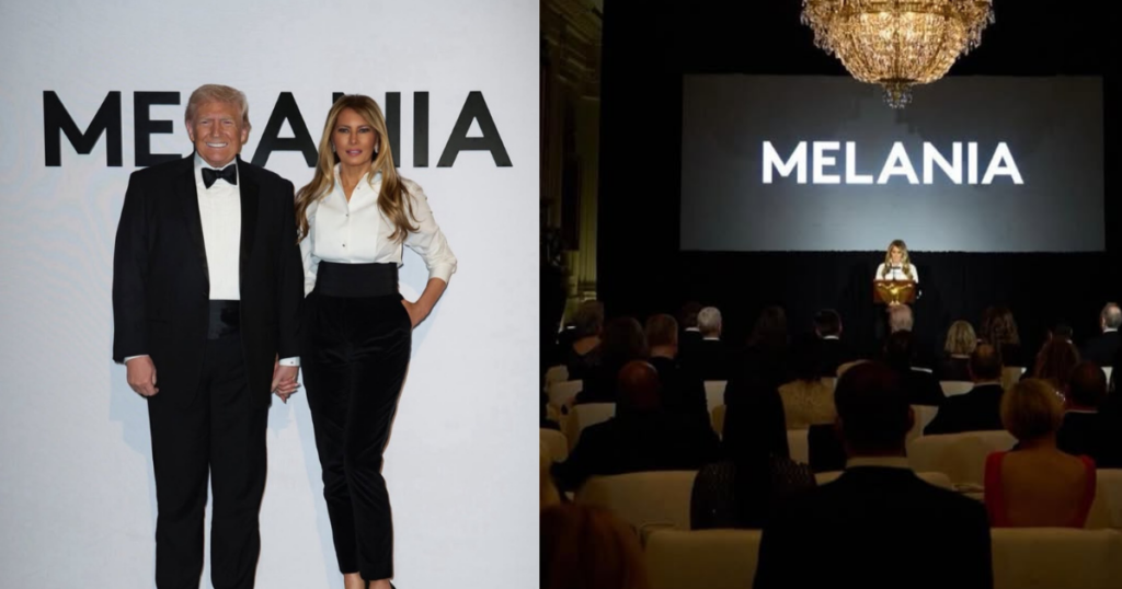 Inside the Melania movie screening at the White House.