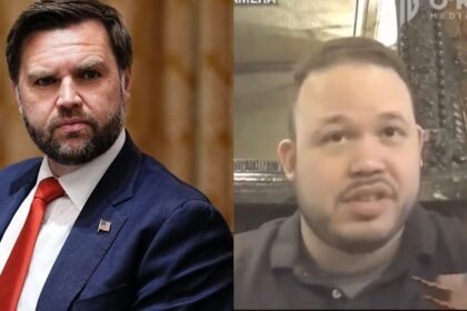 JD Vance (L), Tomas Escotto (R)