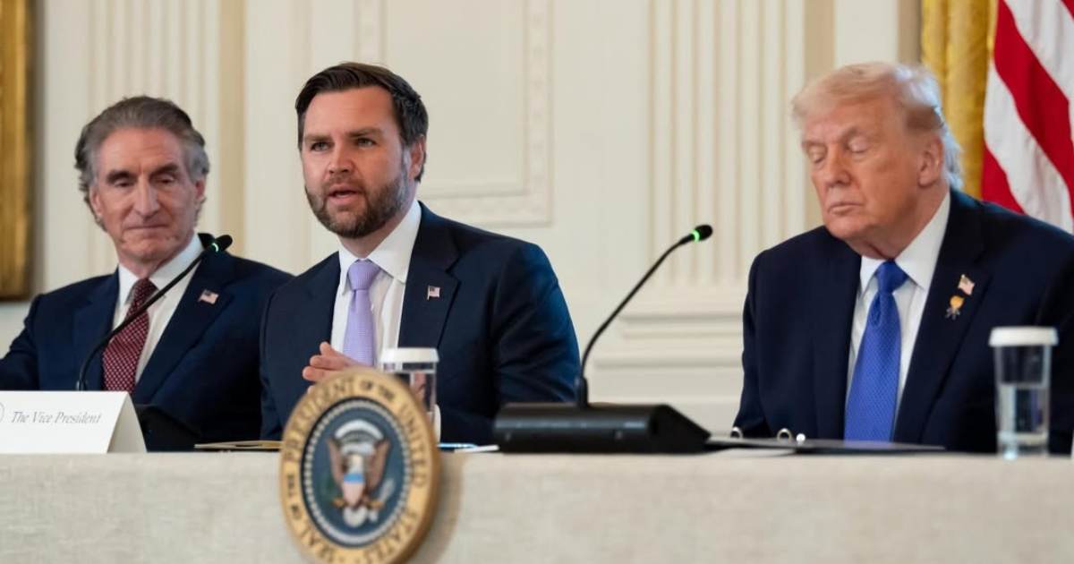 JD Vance with Donald Trump at The White House