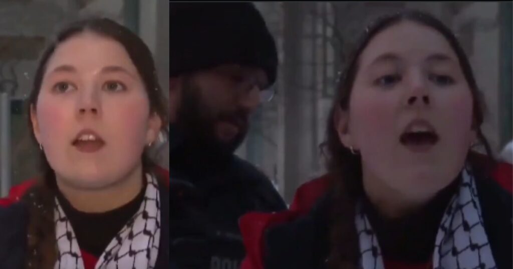 Jessica Plichta was arrested in rally against the attack on Venezuela