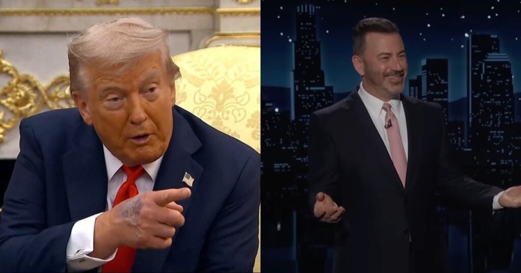 Jimmy Kimmel has a face-off with Trump's hands