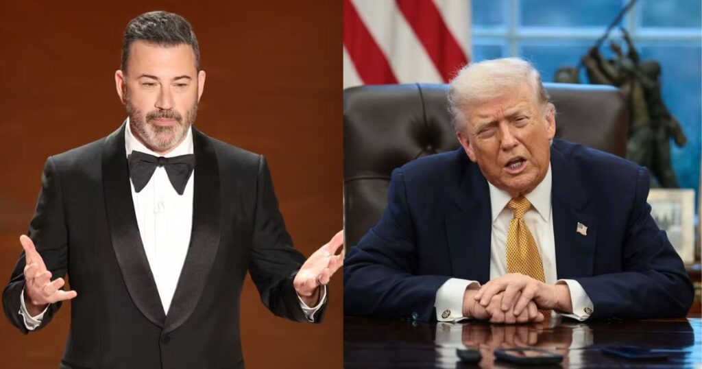 Jimmy Kimmel trolled Donald Trump's speech at Switzerland