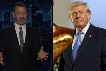 Jimmy Kimmel name-checked Trump in his speech