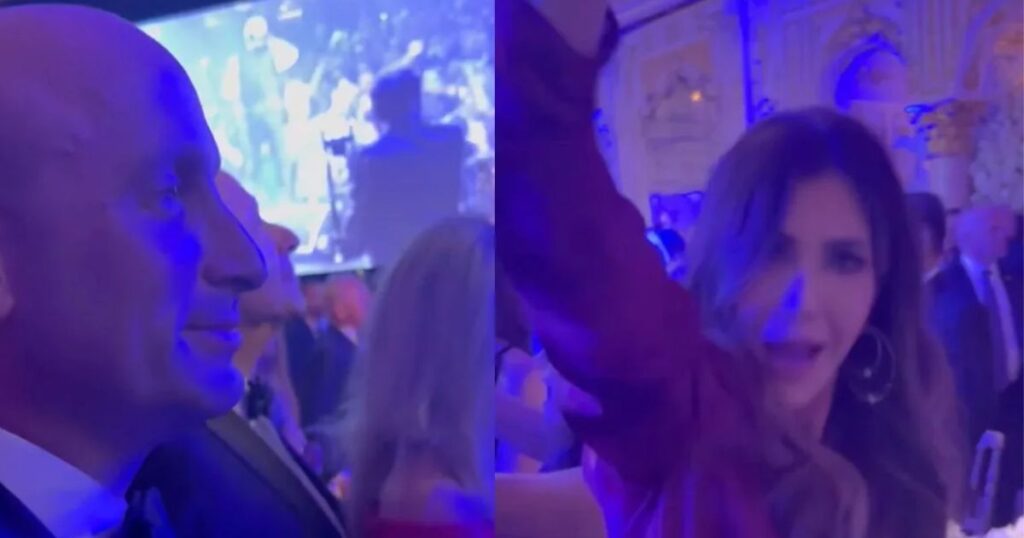 Kristi Noem and Stephen Miller attended Trump's party