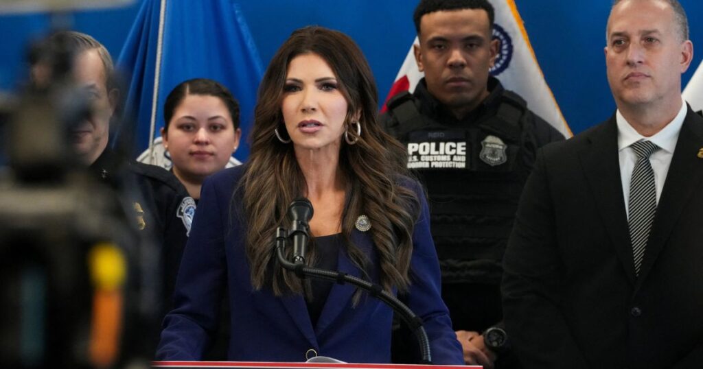 Kristi Noem continues standing by ICE