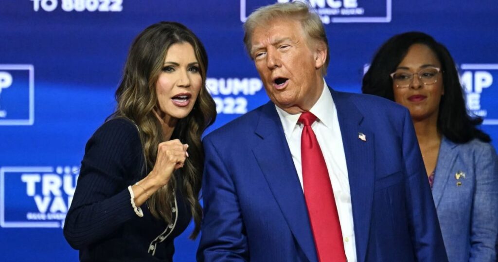 Trump proves his support for Kristi Noem will not falter