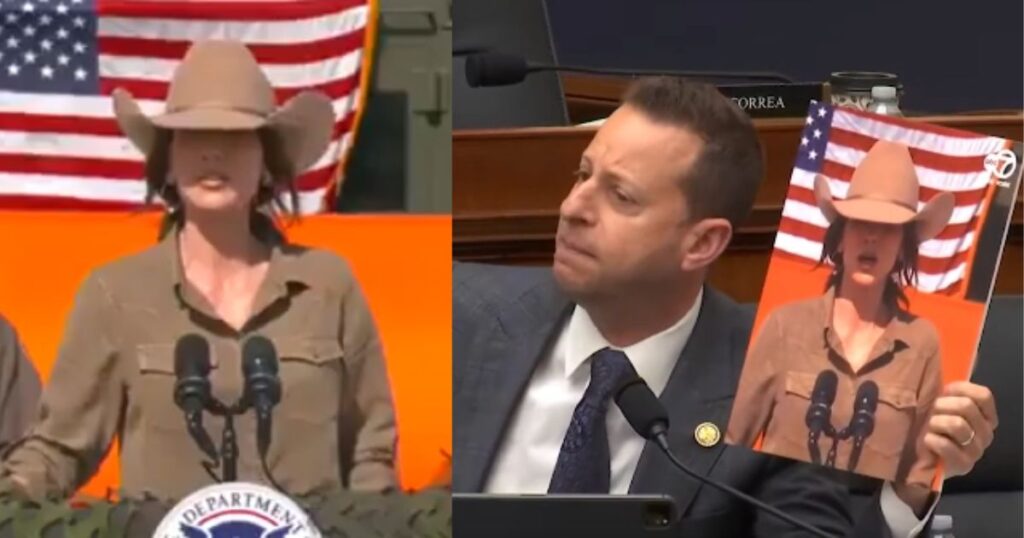 Kristi Noem faces criticism for her hats