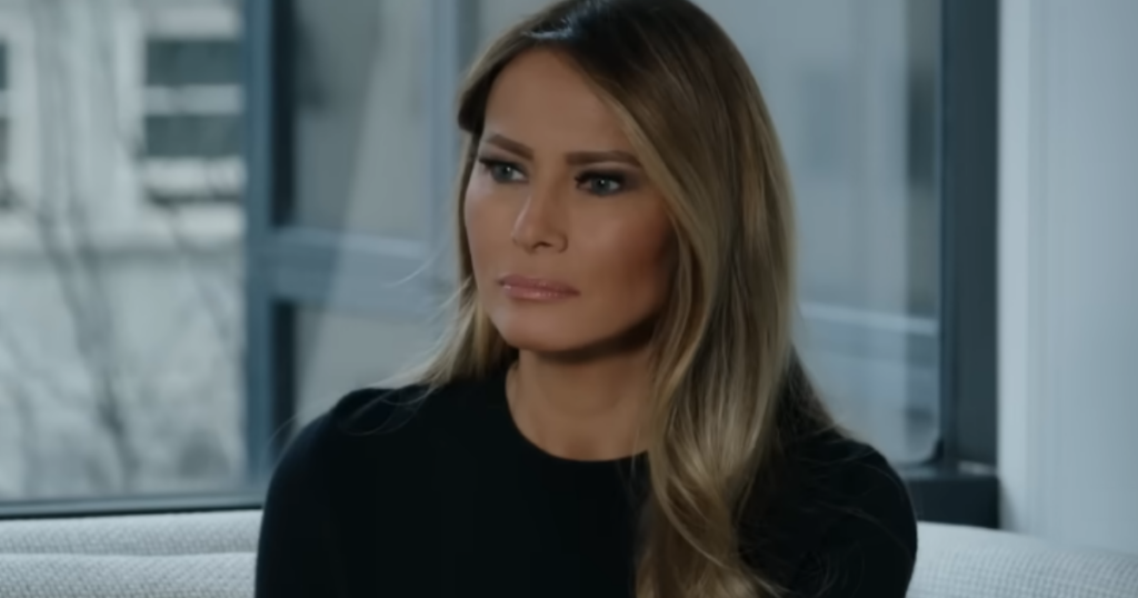 Melania Trump in a still from her documentary