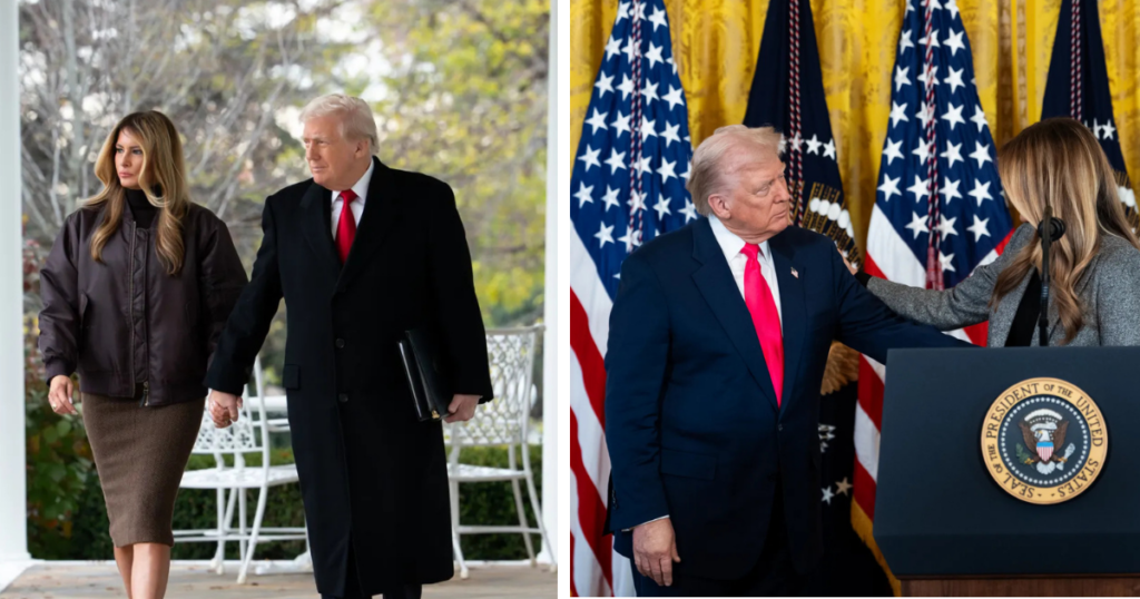 Melania tells it like it is to Donald Trump.