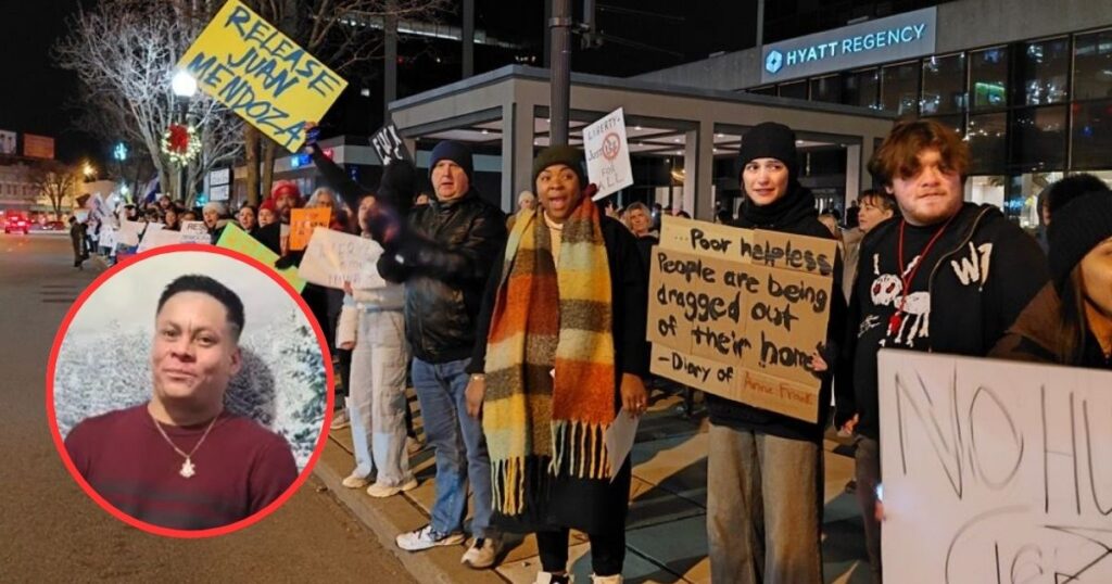 Morristown residents protest ICE raids following the detention of a local father