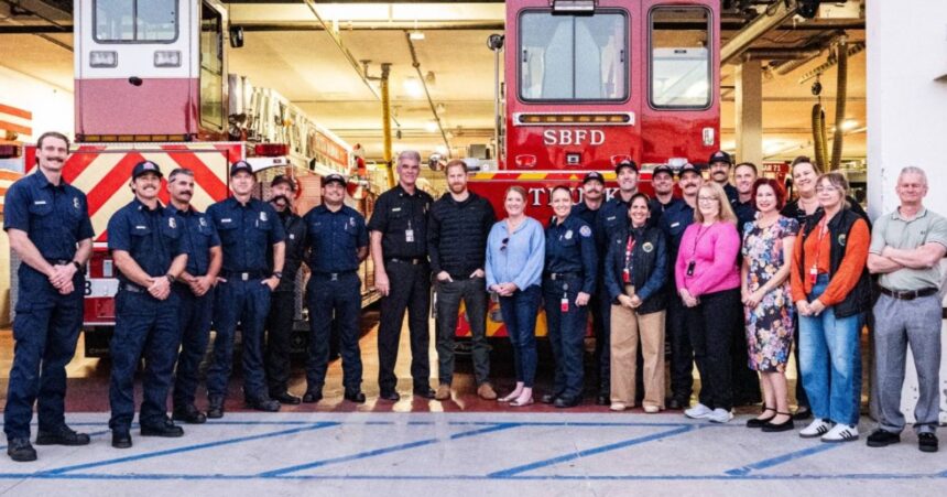 Prince Harry spent time with the CEO of Watch Duty, visiting Santa Barbara fire stations