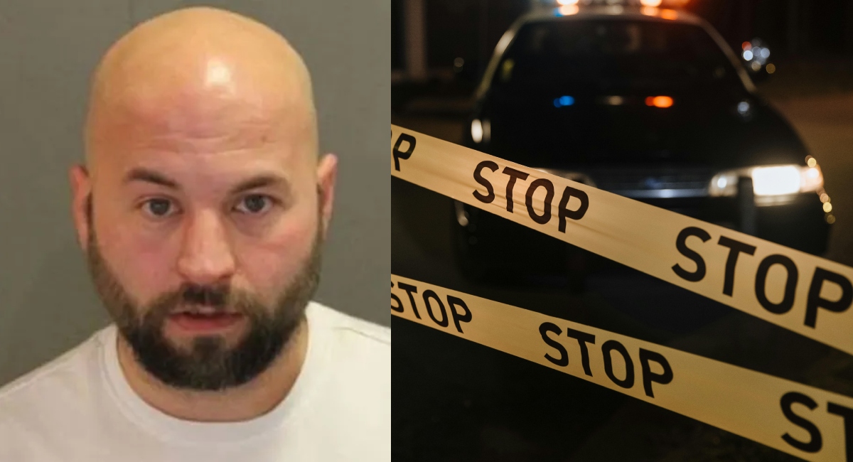 Ryan Turner and a police crime scene