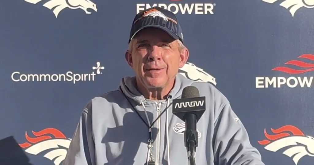 Denver Broncos coach Sean Payton