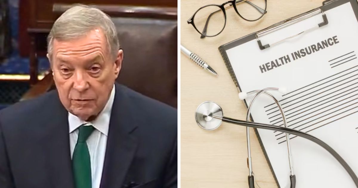 Senator Dick Durbin speaks on the Senate floor urging action to extend ACA tax credits for U.S. citizens' healthcare