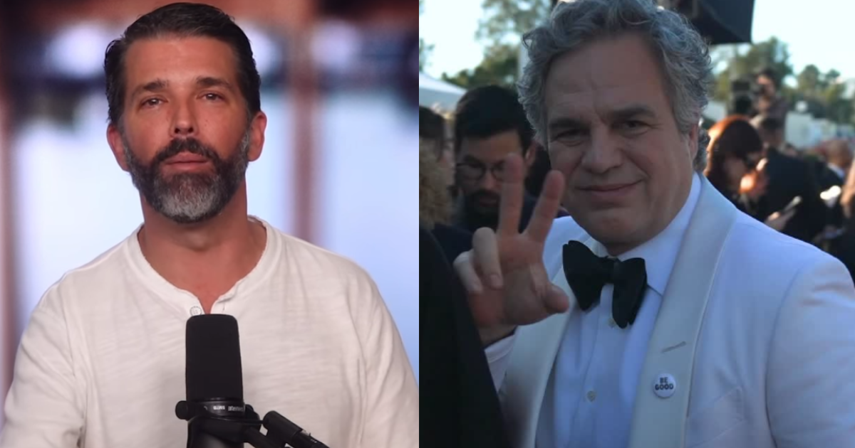 Trump Jr. explodes at Mark Ruffalo and other Hollywood stars.
