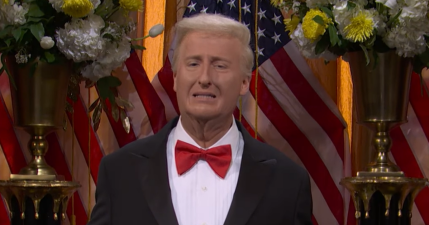 Trump Mocked for "Dead Purple Hands" in Brutal "SNL" Sketch
