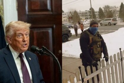 Trump has threatened to invoke the Insurrection Act in Minnesota amid growing unrest tied to the actions of ICE agents. left-(@RedLineReportt|X.com) and (@canucker101|X.com).