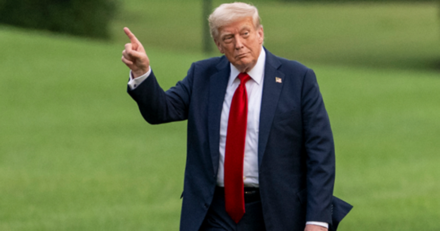 Donald Trump clicked at The White House.