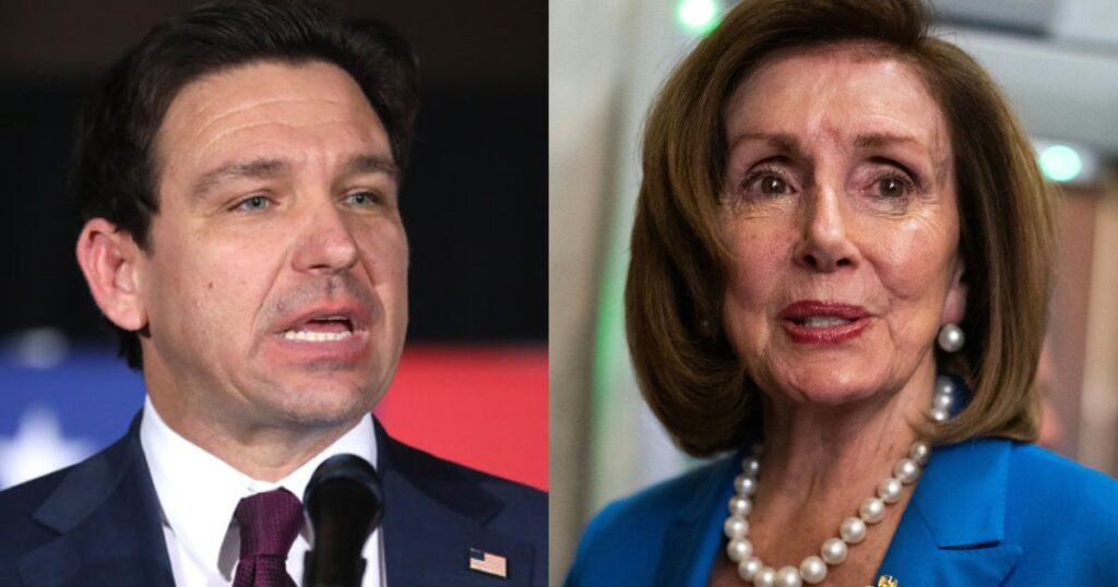 Ron DeSantis and Nancy Pelosi