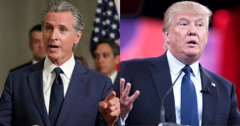 Newsom and Trump