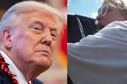 Alabama Grandmother Gets Arrested Over Explicit Costume During Anti-Trump Protest (Image via YouTube/AL.com)