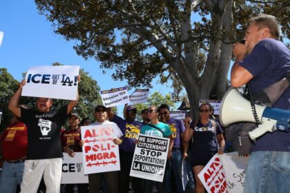 'ICE Out' protest