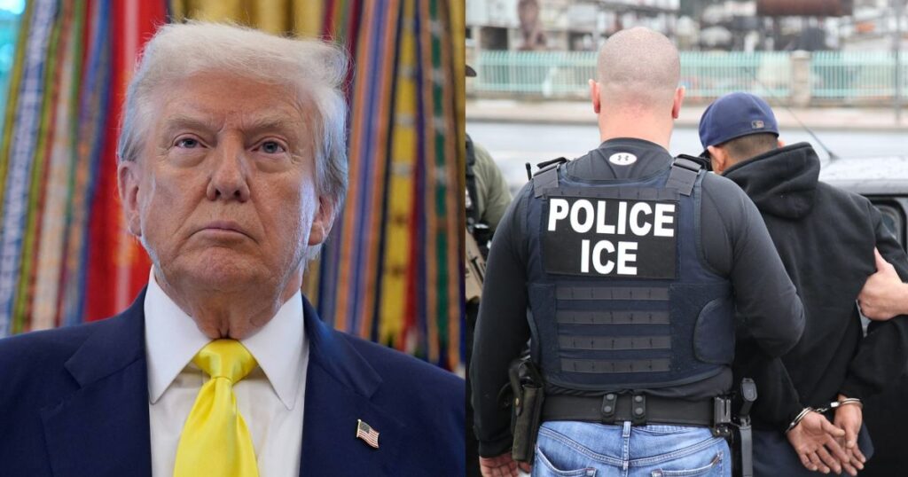 Trump and ICE Agents