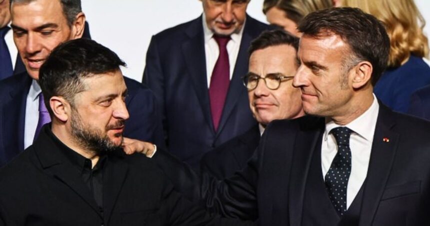 Zelenskyy-Macron-UK-France-Ukraine ceasefire troops agreement