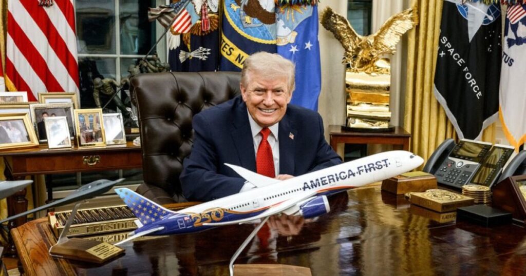 Donald Trump at the Oval Office