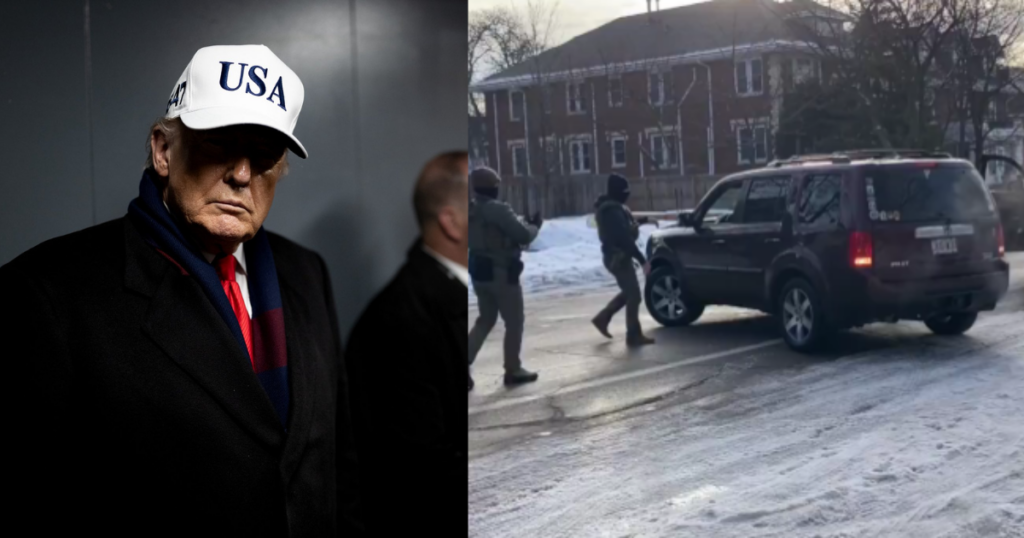 Donald Trump defends ICE shooting