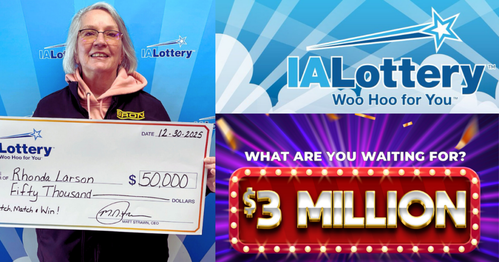 Iowa's Rhonda Larson won $50,000 lottery
